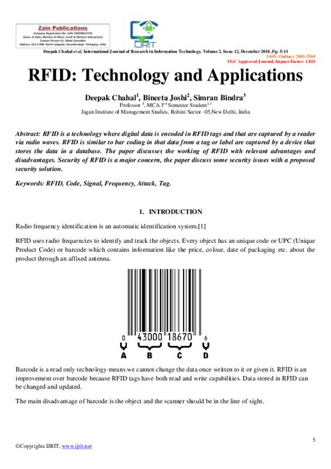 rfid technology pdf